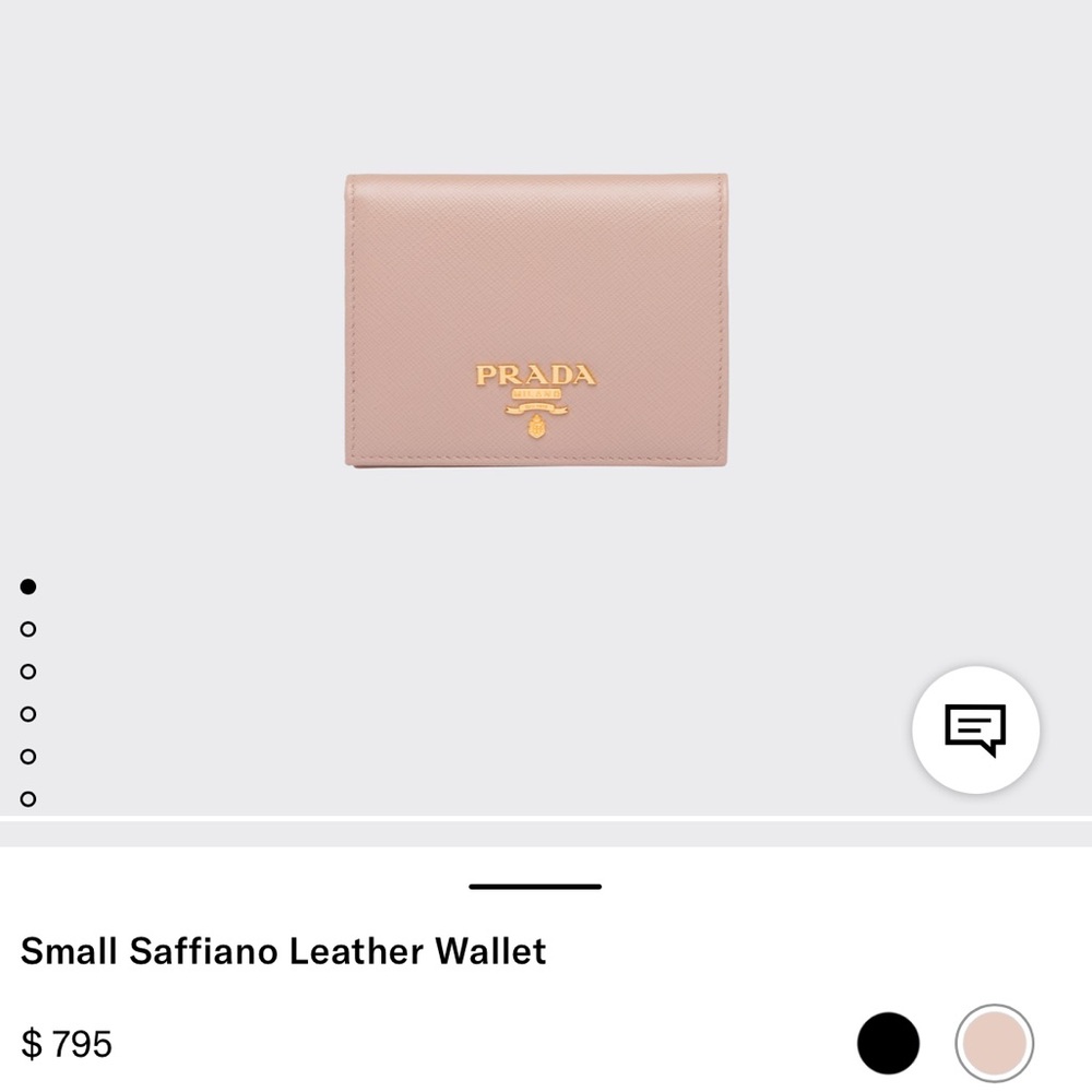 Prada Blush Leather Wallet